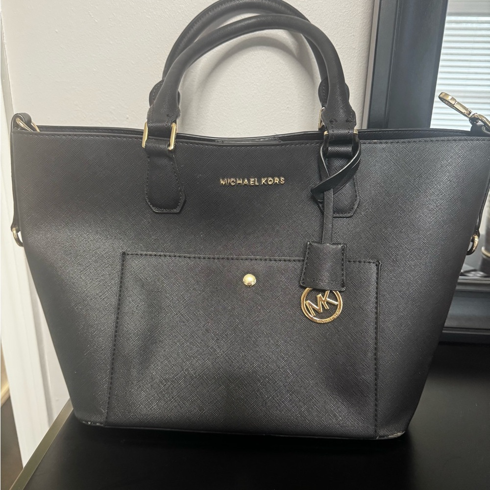 Michael Kors Black Saffiano Leather Tote